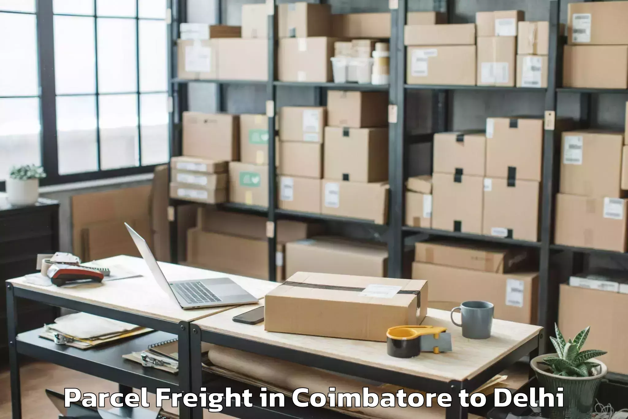 Affordable Coimbatore to Vivek Vihar Parcel Freight